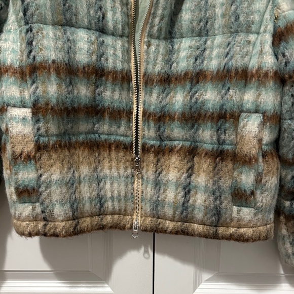 Anthropologie Multicolor Plaid Teddy Jacket - Picture 5 of 8